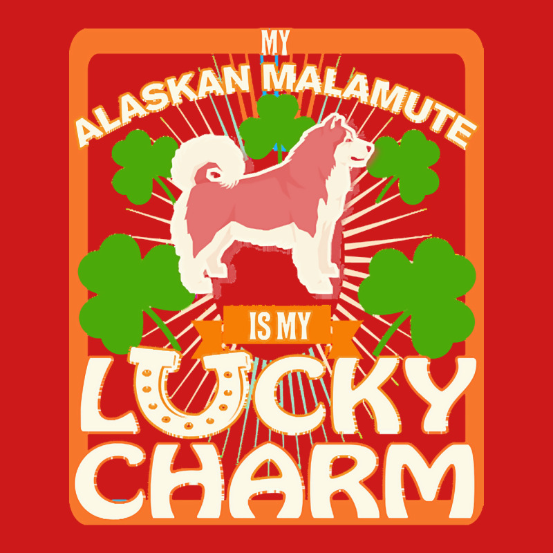 Alaskan Malamute T  Shirt My Alaskan Malamute Is My Lucky Charm   Gift Baseball Cap | Artistshot