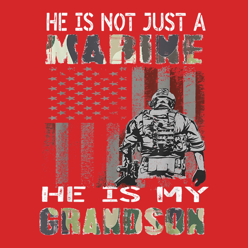 Proud Of My Grandson Is A Marine Shirt Proud Grandma Grandpa T Shirt Trucker Cap | Artistshot