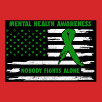 Mental Health Awareness American Flag Nobody Fights Alon Trucker Cap | Artistshot