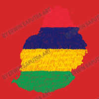 Mauritius Map Flag Drawing Line Art Trucker Cap | Artistshot