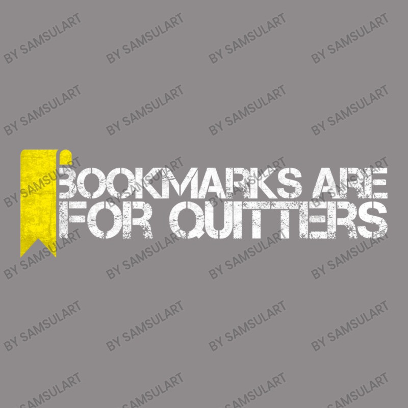 Bookmarks Are For Quitter Funny Book Reading Humor Gift For Bookworm L Flat Bill Snapback Cap by SamsulArt | Artistshot