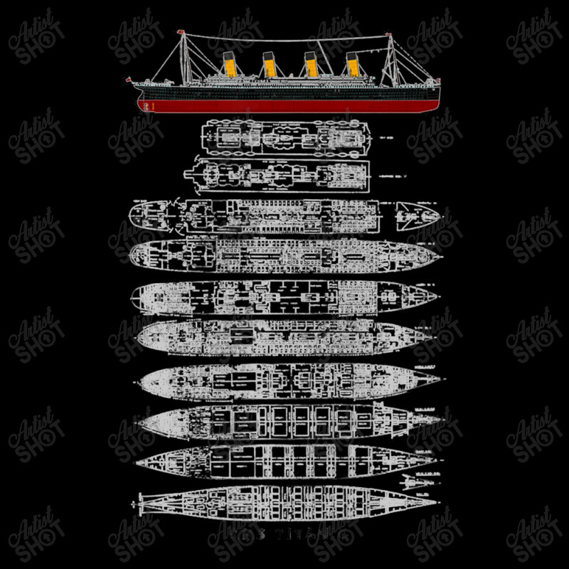 Titanic Ship Section Plan T Shirt Gift Adjustable Cap by artevrie | Artistshot