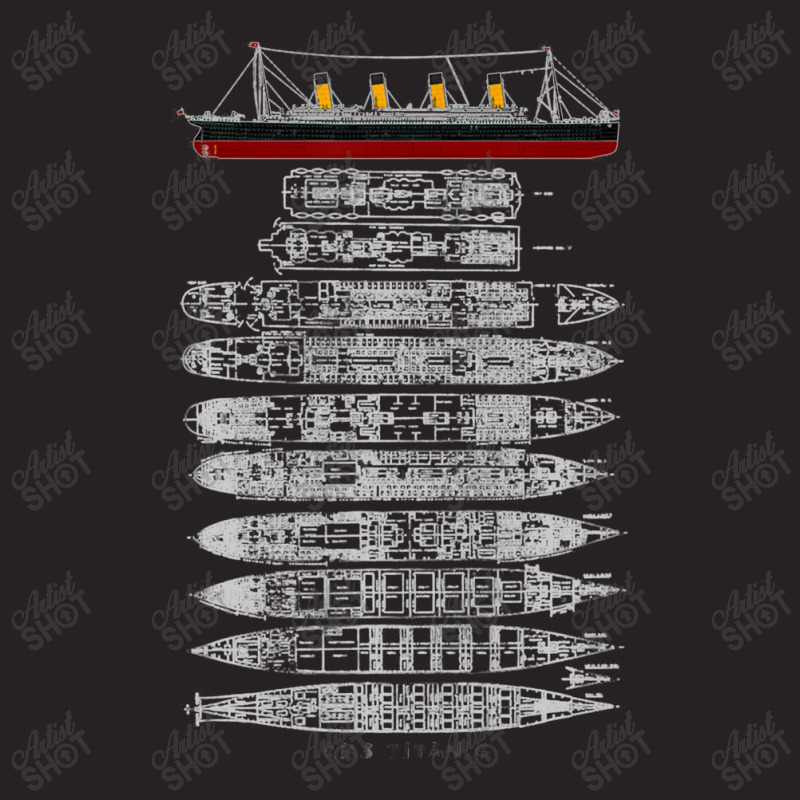 Titanic Ship Section Plan T Shirt Gift Vintage Cap by artevrie | Artistshot