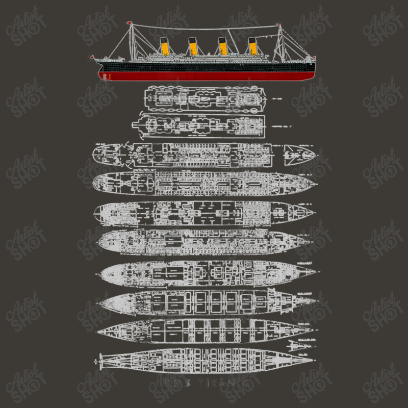 Titanic Ship Section Plan T Shirt Gift Bucket Hat by artevrie | Artistshot