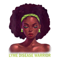 Womens Afro African American Black Woman Lyme Disease Warrior V Neck Jumbo Paper Bag - 18 X 7 X 18 3/4 | Artistshot