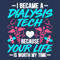 Dialysis Technician Gifts T  Shirt I Became A Dialysis Technician Hemo Ladies Denim Jacket | Artistshot