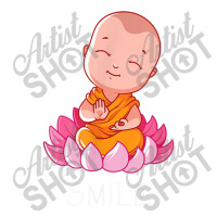 Buddhism Smile Baby Buddha On A Lotus Flower Yoga Take Out Paper Bag - 14 X 10 X 15 1/2 | Artistshot