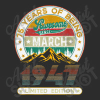 Vintage March 1947 75th Birthday 75 Years Old Exclusive T-shirt | Artistshot