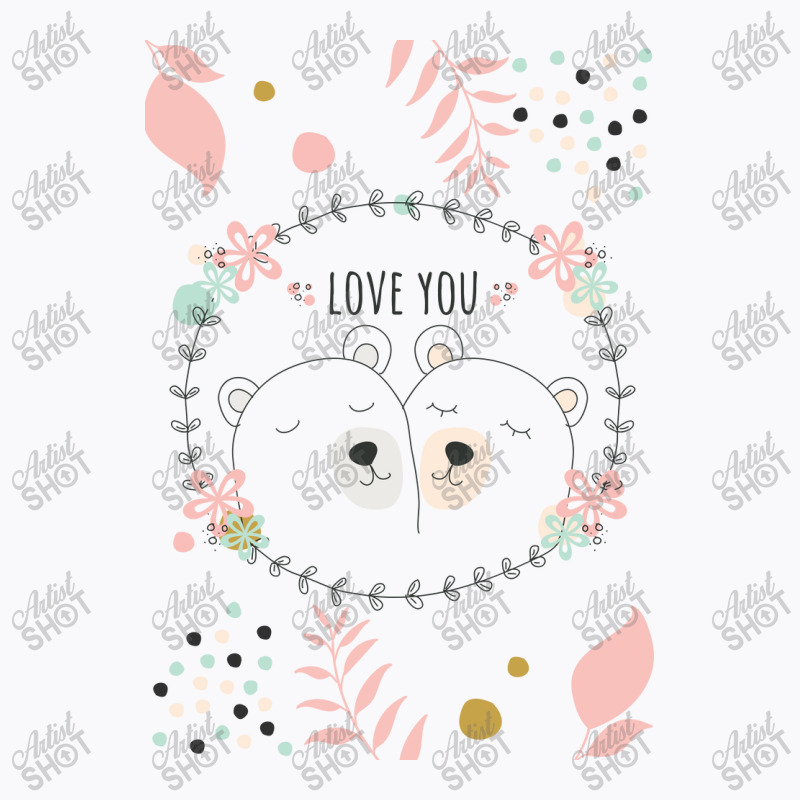 Happy Valentine's Love You With Animal Cute T-shirt | Artistshot