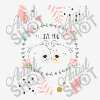 Happy Valentine's Love You With Animal Cute Landscape Canvas Print | Artistshot