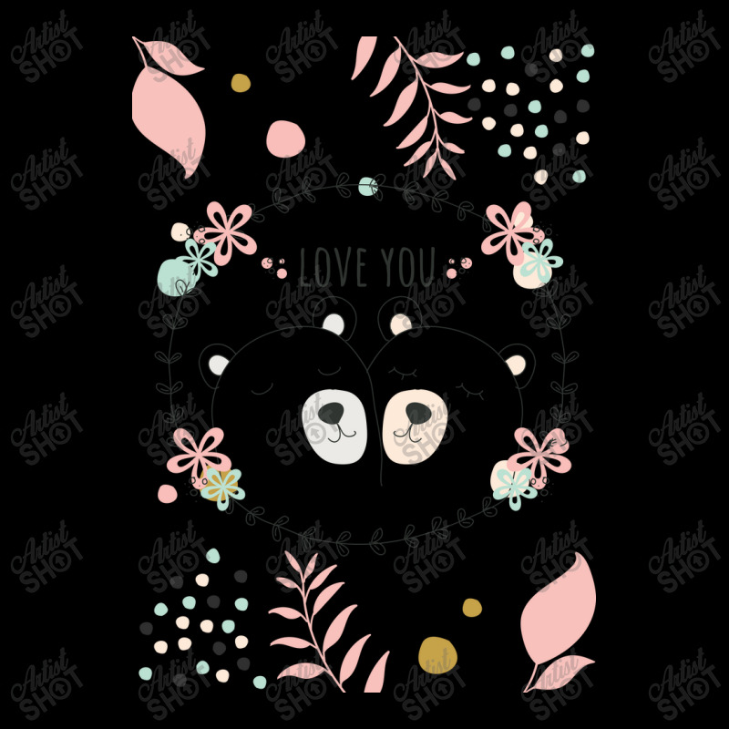 Happy Valentine's Love You With Animal Cute Zipper Hoodie | Artistshot