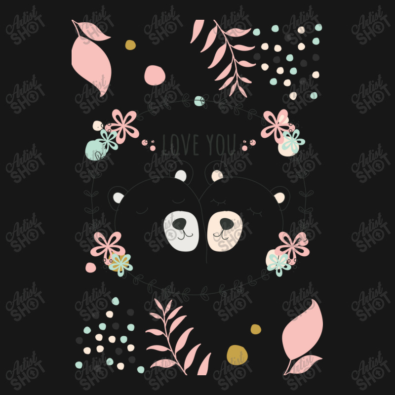 Happy Valentine's Love You With Animal Cute Medium-length Apron | Artistshot