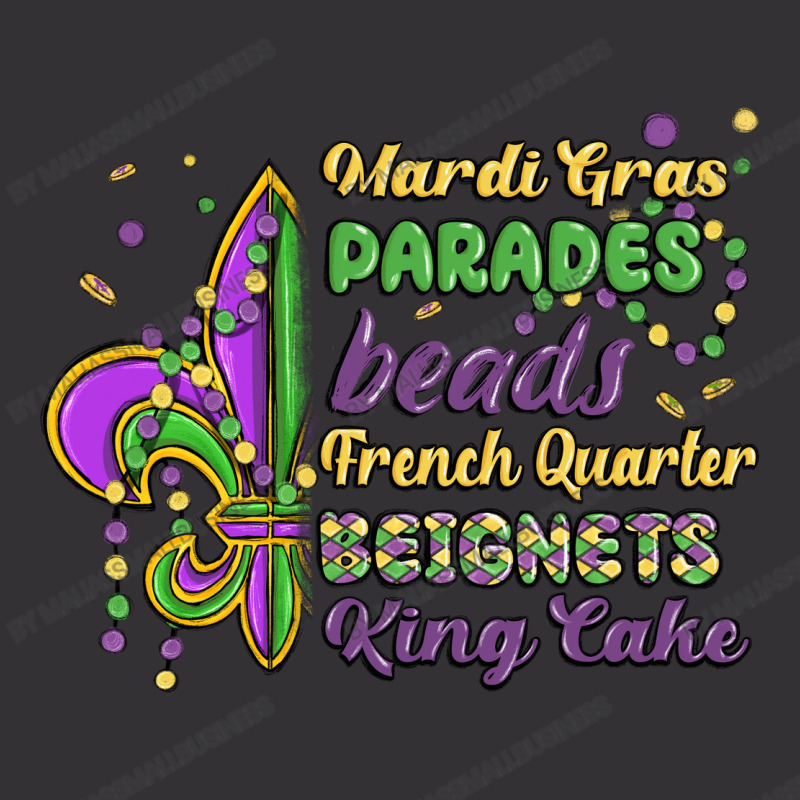 Mardi Gras Parades Beads French Quarter Beignets K Vintage Hoodie And Short Set | Artistshot