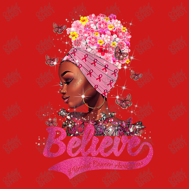 Breast Cancer Awareness Black Woman Warrior Support Believe Baseball Cap | Artistshot