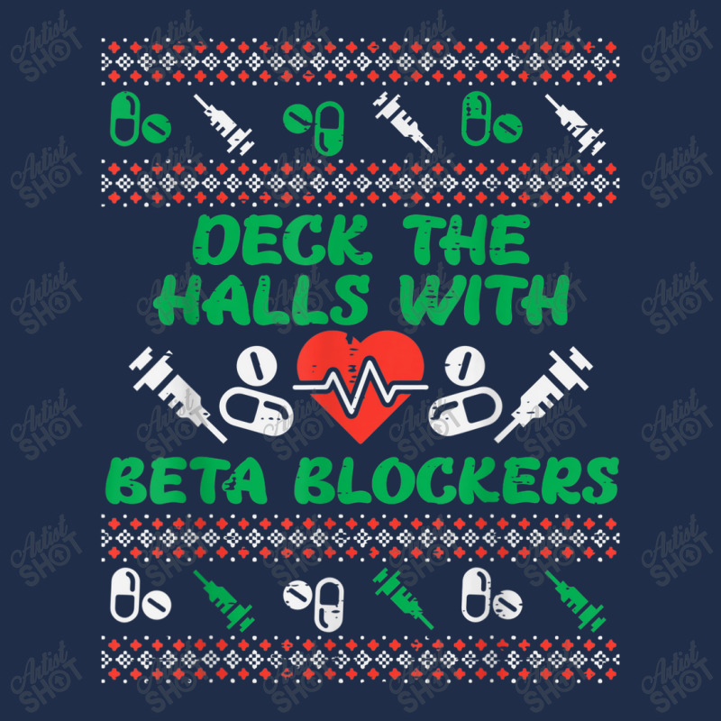 Deck Halls With Beta Blockers Funny Nurse Christmas Xmas Pjs Baseball Cap by YenNgoc | Artistshot