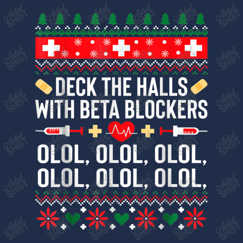 Deck The Halls With Beta Blockers Nurse Christmas Ugly Xmas Baseball Cap by YenNgoc | Artistshot