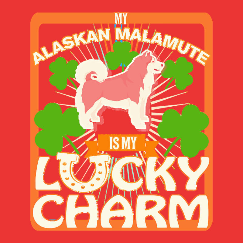 Alaskan Malamute T  Shirt My Alaskan Malamute Is My Lucky Charm   Gift Mesh Cap | Artistshot