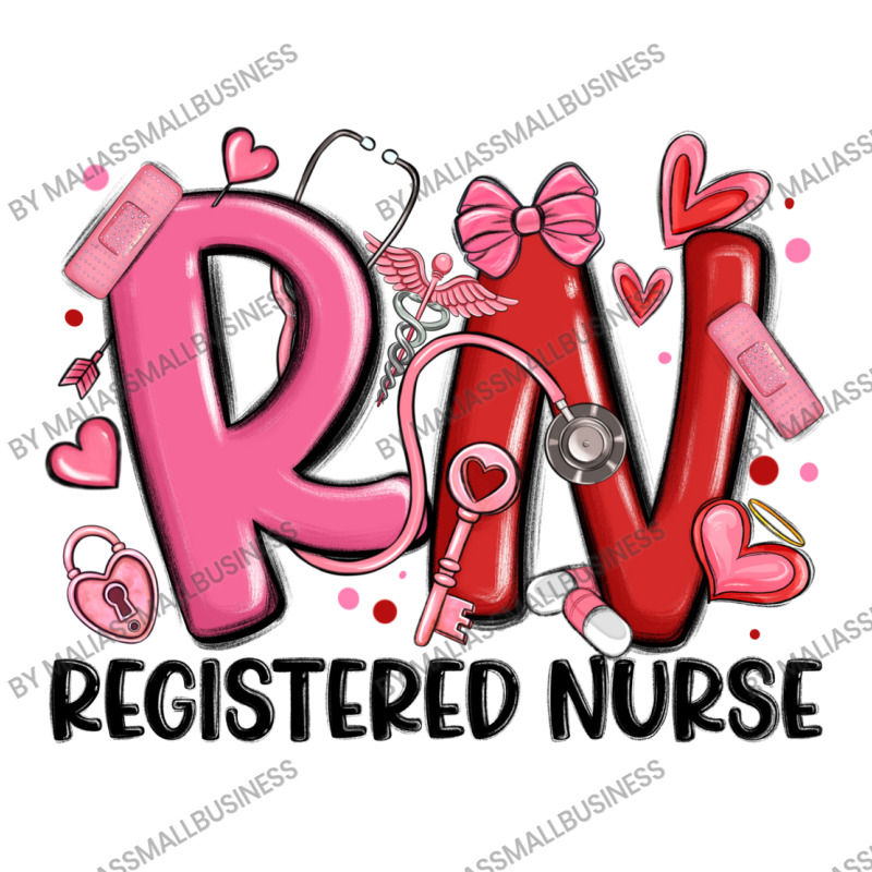 Rn Registered Nurse Valentines Day Zipper Hoodie | Artistshot