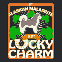 Alaskan Malamute T  Shirt My Alaskan Malamute Is My Lucky Charm   Gift Trucker Cap | Artistshot