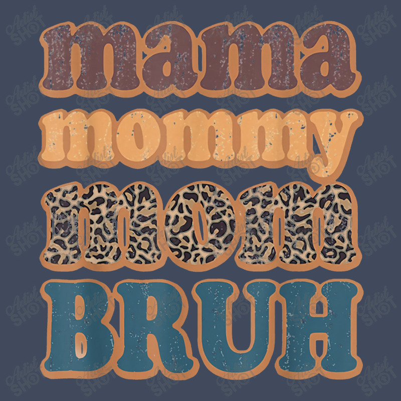 Mama Mommy Mom Bruh Vintage Leopard Boys Girls Kids Camo Snapback | Artistshot