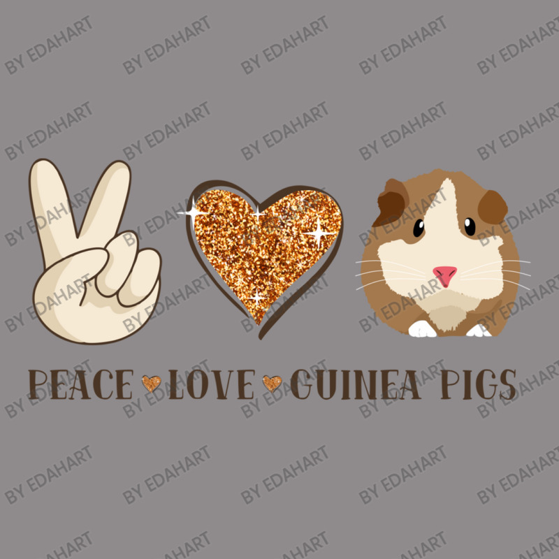 Peace Love Guinea Pigs Lover Peace Sign Hand And Cute Heart Design Flat Bill Snapback Cap | Artistshot