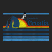 Croatia Beach Retro 70s 80s Sailing Boat Sunset Vintage Unisex Hoodie | Artistshot