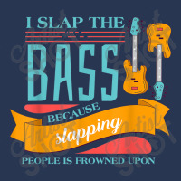 I Slap The Bass Music Guitarist Bass Guitar Men Denim Jacket | Artistshot