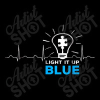 Light It Up Blue Tshirt Puzzle Heartbeat Autism Awareness V-neck Tee | Artistshot