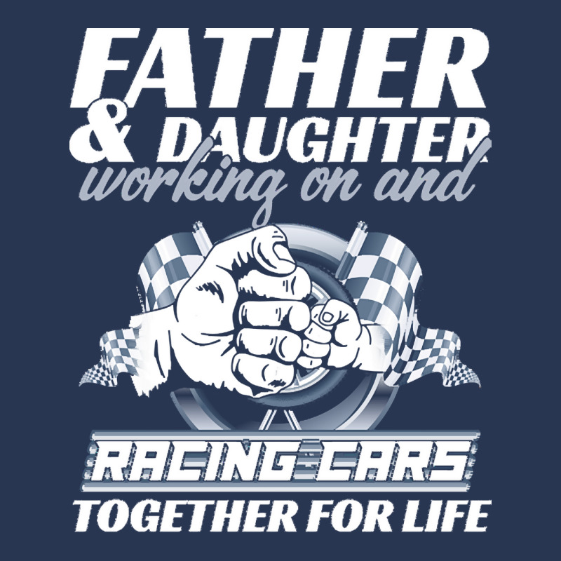 Fathers Day T  Shirt Father And Daughter Working On And Racing Cars To Ladies Denim Jacket by halfahull | Artistshot