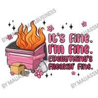 It's Fine I'm Fine Everything's Freakin' Fine Men's 3/4 Sleeve Pajama Set | Artistshot