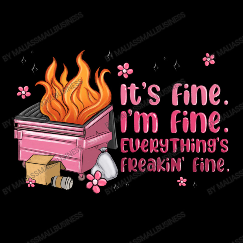 It's Fine I'm Fine Everything's Freakin' Fine Men's Long Sleeve Pajama Set | Artistshot