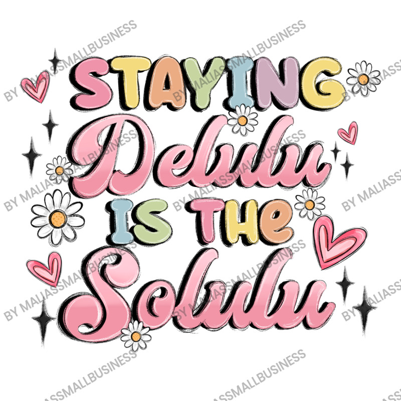 Staying Delulu Is The Solulu Take Out Paper Bag - 14 X 10 X 15 1/2 | Artistshot