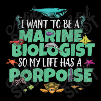 I Want To Be A Marine Biologist Porpoise Animal Pun Men's 3/4 Sleeve Pajama Set | Artistshot