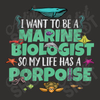 I Want To Be A Marine Biologist Porpoise Animal Pun Champion Hoodie | Artistshot