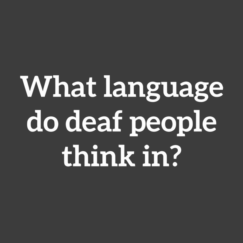 What Language Do Deaf People Think In Men's Polo Shirt | Artistshot