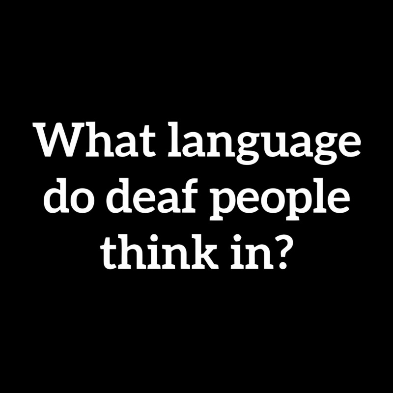 What Language Do Deaf People Think In V-neck Tee | Artistshot