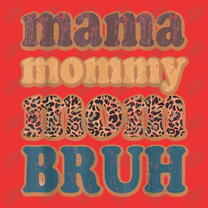 Mama Mommy Mom Bruh Vintage Leopard Boys Girls Kids Mesh Cap | Artistshot