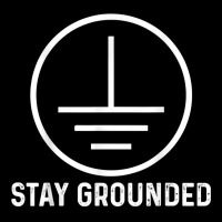 Funny Electronics Ground Electrical Engineer Stay Grounded T Shirt Camo Snapback | Artistshot