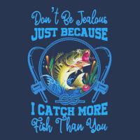 Fishing T  Shirt Don't Be Jealous Just Because I Catch More Fish Than Men Denim Jacket | Artistshot