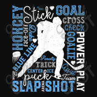 Ice Hockey Typography Vintage Word Art Men Women Sports Gift T Shirt Crop Top | Artistshot