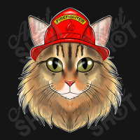 Cat Lover I Fireman Cat I Firefighter Siberian Cat Premium Mesh Cap | Artistshot