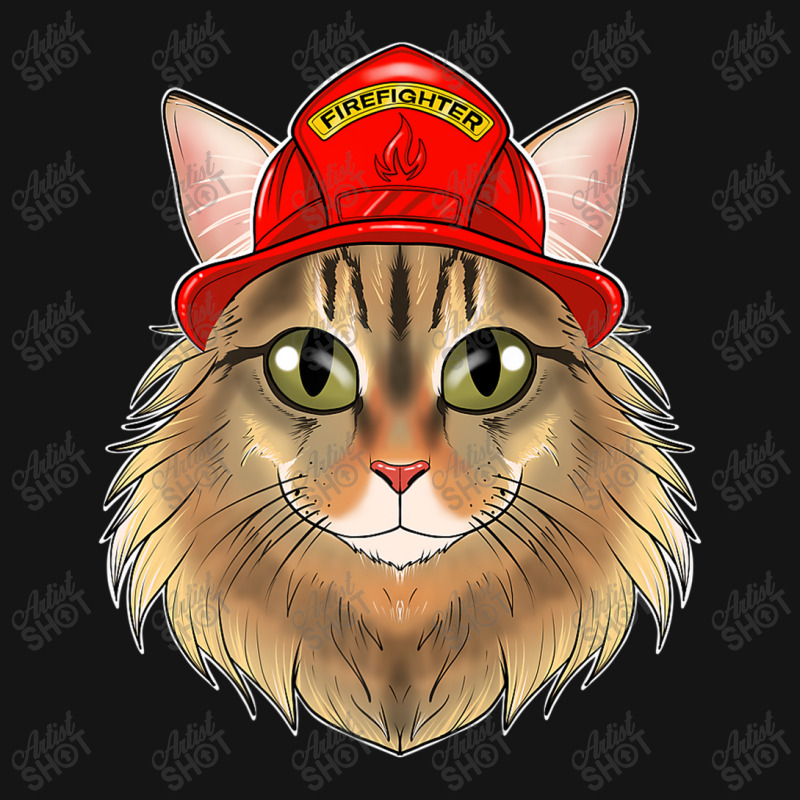 Cat Lover I Fireman Cat I Firefighter Siberian Cat Premium Mesh cap by Yuh2105 | Artistshot