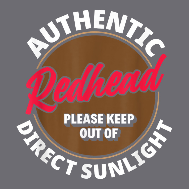 Authentic Redhead Keep Out Of Sunlight   Funny Ginger T Shirt Mesh Cap | Artistshot