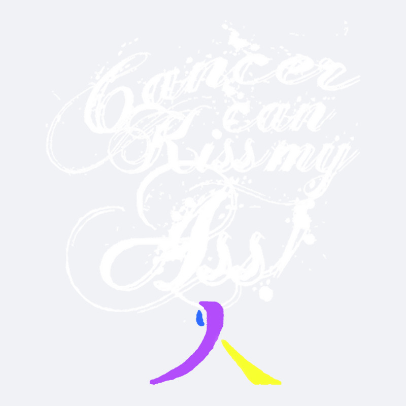 Bladder Cancer T  Shirt Cancer Can Kiss My Ass! Bladder ( Blue, Yellow Trucker Cap by elsie72807 | Artistshot