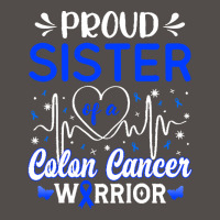 Proud Sister Of A Colon Cancer Warrior T  Shirt Proud Sister Of A Colo Flat Bill Snapback Cap | Artistshot