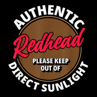 Authentic Redhead Keep Out Of Sunlight   Funny Ginger T Shirt Flat Bill Snapback Cap | Artistshot