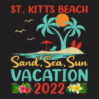 Beach Vacation 2022 Retro Lost Paradise St. Kitts Beach T-shirt | Artistshot