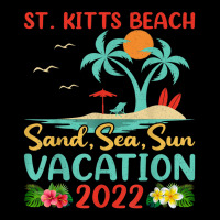 Beach Vacation 2022 Retro Lost Paradise St. Kitts Beach V-neck Tee | Artistshot