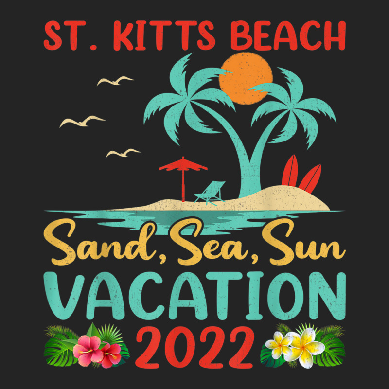 Beach Vacation 2022 Retro Lost Paradise St. Kitts Beach 3/4 Sleeve Shirt by Tiktify | Artistshot