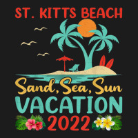 Beach Vacation 2022 Retro Lost Paradise St. Kitts Beach Hoodie & Jogger Set | Artistshot